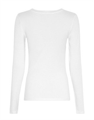 MSCH Copenhagen - Betrina Langærmet T-shirt - Bright White 